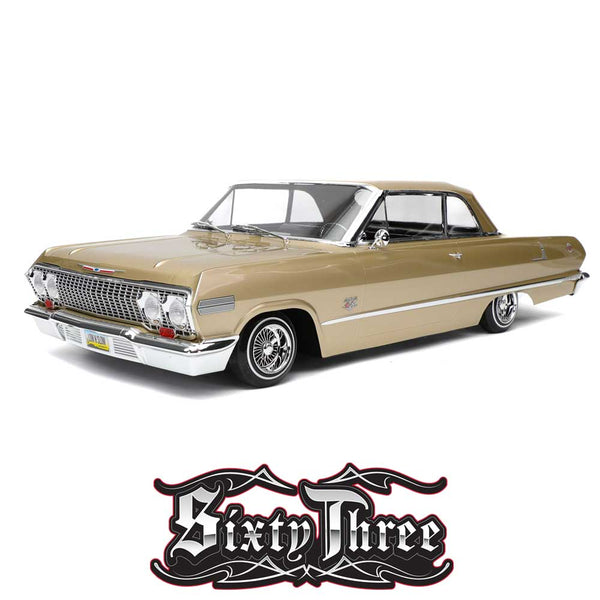 SixtyThree RC Car - 1:10 1963 Chevrolet Impala Hopping Lowrider Champagne