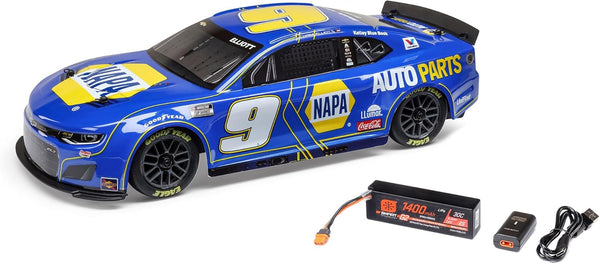 1/12 NASCAR RC Racecar Chase Elliott No. 9 NAPA 2025 Chevrolet Camaro ZL1 2S AWD RTR Brushed On-Road (Battery & Charger Included)