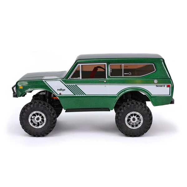 Ascent-18 International Scout II - 1/18 Scale Brushed Electric Rock Crawler Green