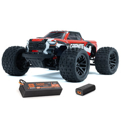 1/18 GRANITE GROM MEGA 380 Brushed 4X4 Monster Truck RTR, Red