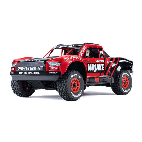 MOJAVE GROM MEGA 380 Brushed 4X4 Desert Truck RTR, Red/Black