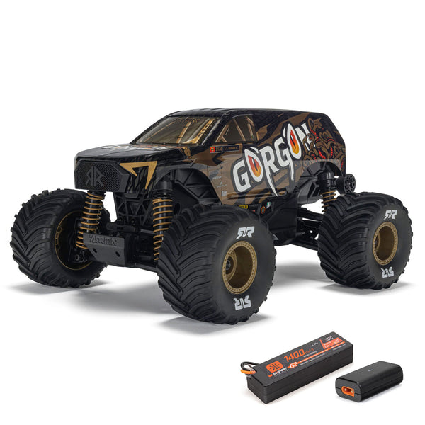 1/16 GORGON GROM 4X4 RTR Brushed Monster Truck (Battery & Charger Included), Yellow