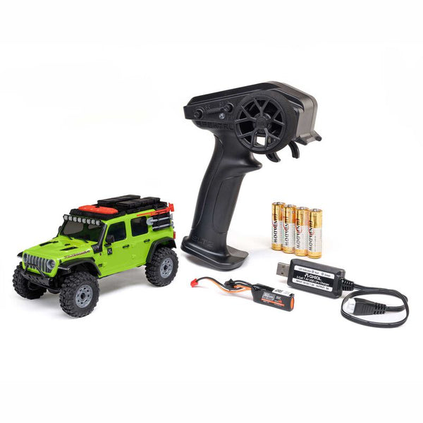 1/30 SCX30 Jeep Wrangler JLU 4X4 RTR Brushed Rock Crawler (Battery & Charger Included)