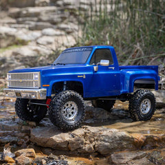 1/10 SCX10 III Base Camp 1982 Chevrolet K10 4X4 RTR Brushed Rock Crawler, Blue