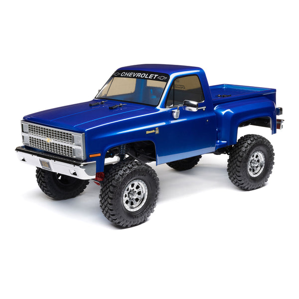 1/10 SCX10 III Base Camp 1982 Chevrolet K10 4X4 RTR Brushed Rock Crawler, Blue