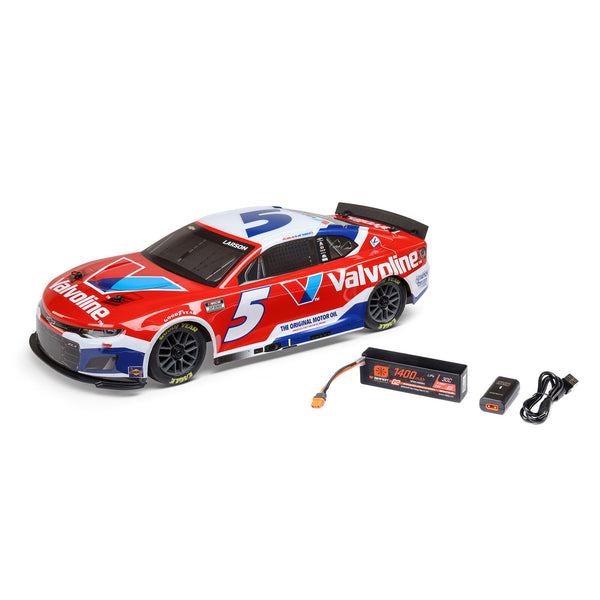 1/12 NASCAR RC Race Car Kyle Larson No. 5 Valvoline 2025 Chevrolet Camaro ZL1 2S AWD RTR Brushed On-Road (Battery & Charger Included)