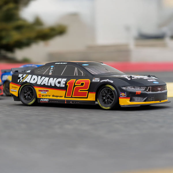 1/12 NASCAR RC Race Car Ryan Blaney No. 12 Advance Auto 2025 Ford Mustang 2S AWD RTR Brushed On-Road (Battery & Charger Included)