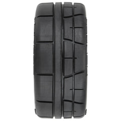1/8 Menace HP BELTED Speed Run F/R Tires Mounted 17mm Black (2)