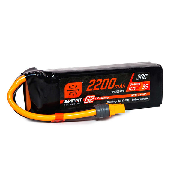 SMART G2 LIPO 30C HARD CASE IC3 2200mAh 3S 11.1V