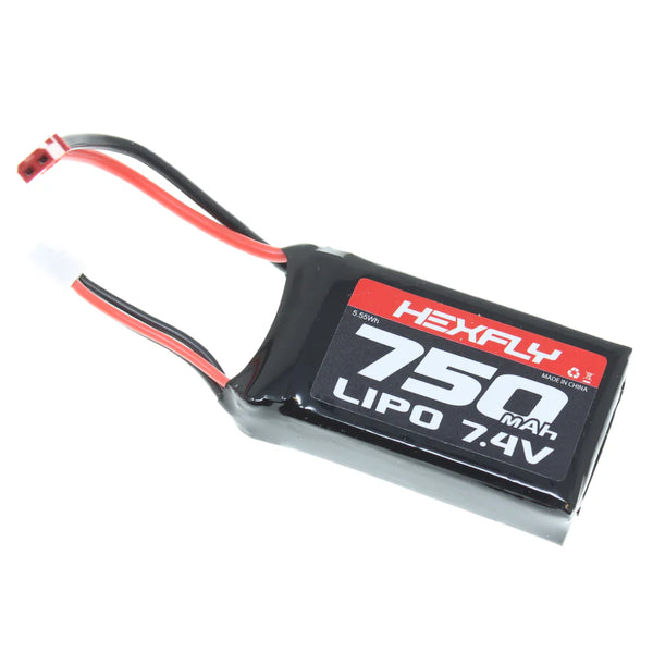 2 cell 7.4v 750mah Lipo Battery w/ JST connector