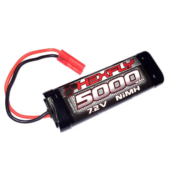 Hexfly 6 cell 7.2V 5000mAh NiMH Battery(Banana Connector)